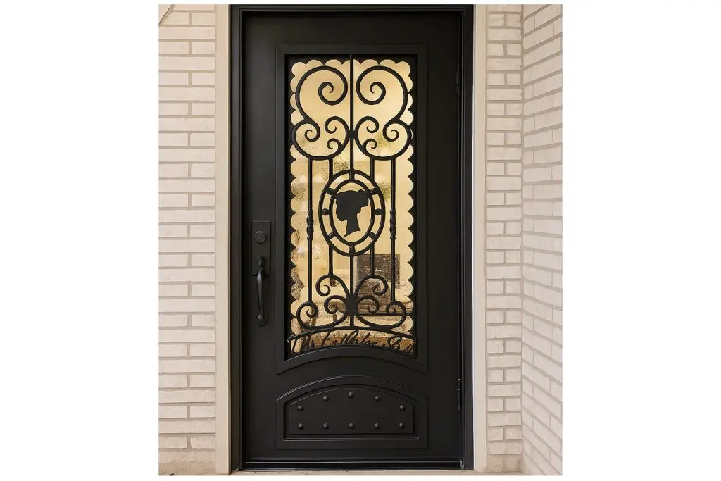 Nova Royal Series Wrought Iron Custom Exterior Door Style 174