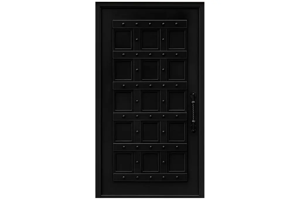 Nova Royal Series Wrought Iron Custom Exterior Door Style 202