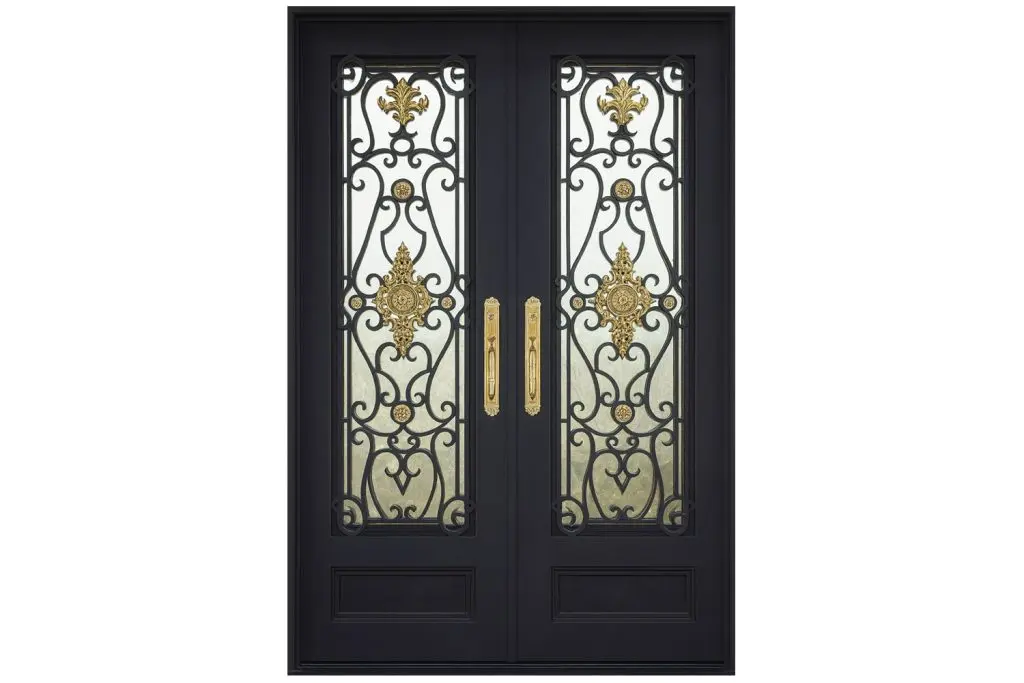 Nova Royal Series Wrought Iron Custom Exterior Door Style 123