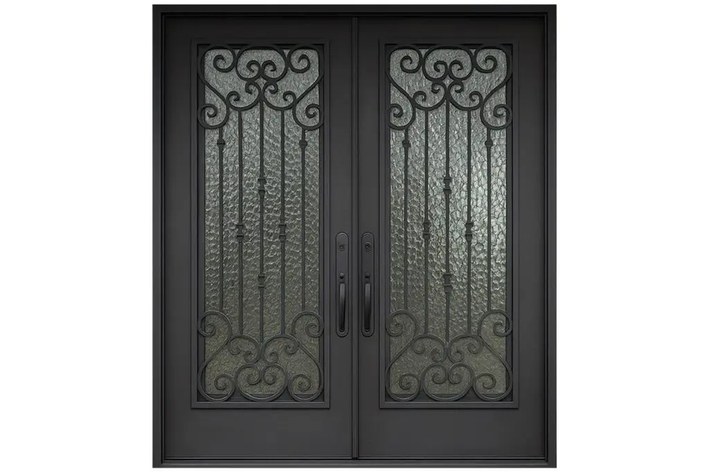 Nova Royal Series Wrought Iron Custom Exterior Door Style 133