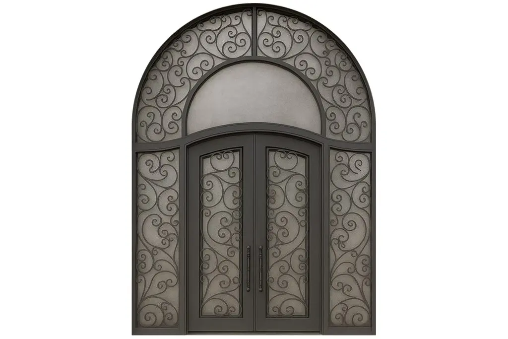Nova Royal Series Wrought Iron Custom Exterior Door Style 351