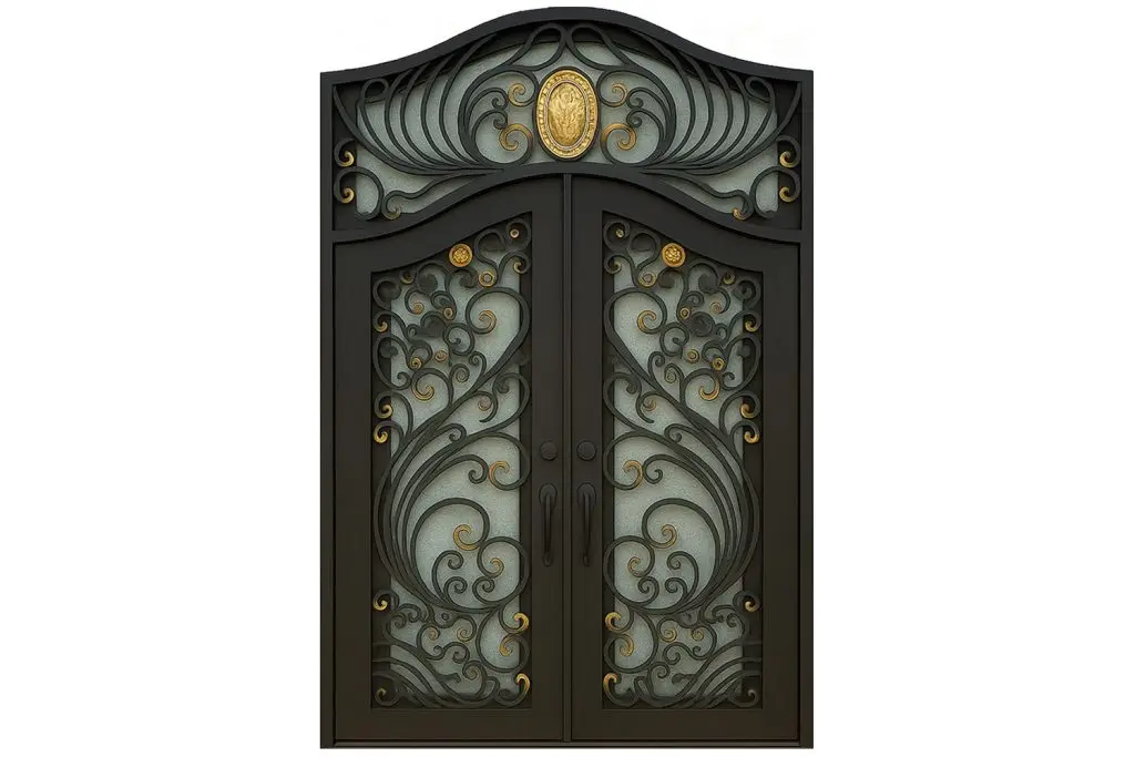 Nova Royal Series Wrought Iron Custom Exterior Door Style 211