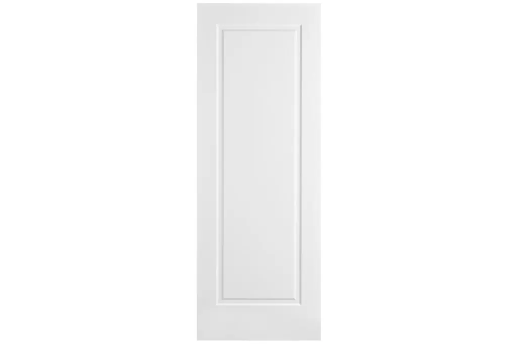 Nova 1 Panel Soft White Laminated Traditional Interior Door - Slab