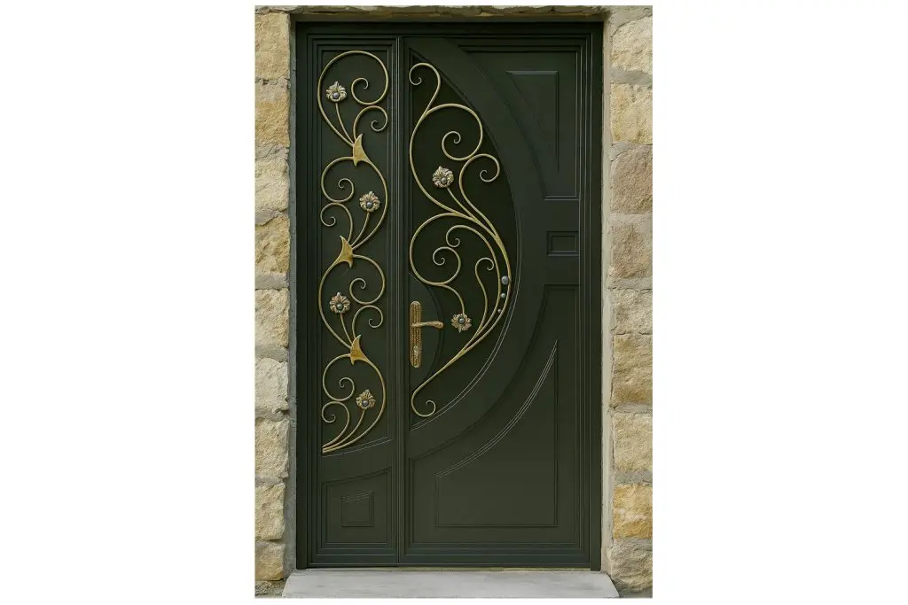 Nova Royal Series Wrought Iron Custom Exterior Door Style 340