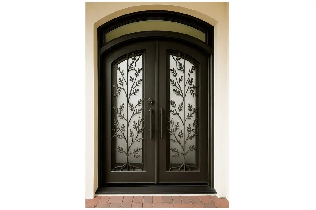 Nova Royal Series Wrought Iron Custom Exterior Door Style 225