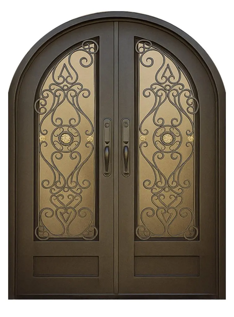Nova Royal Series Wrought Iron Custom Exterior Door Style 348