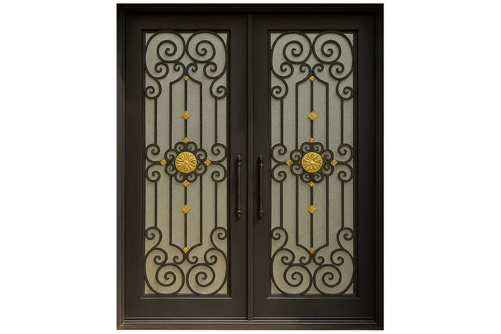 Nova Royal Series Wrought Iron Custom Exterior Door Style 179