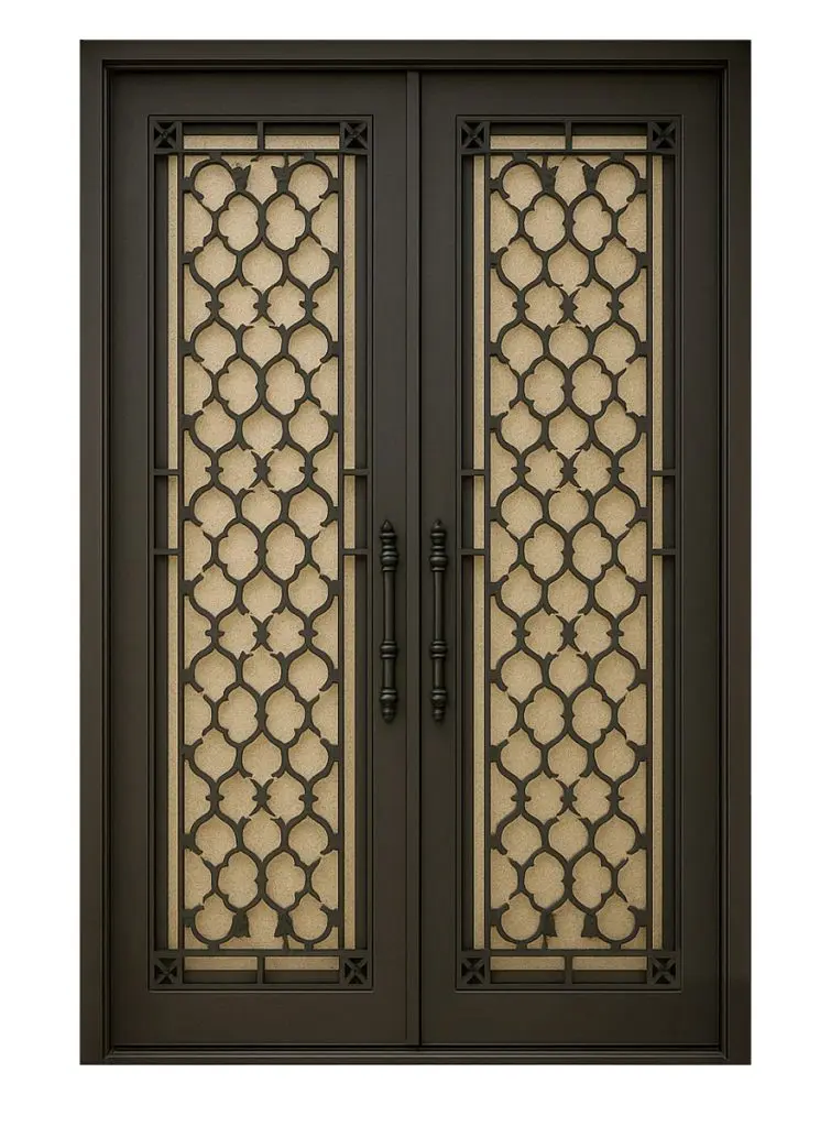 Nova Royal Series Wrought Iron Custom Exterior Door Style 099