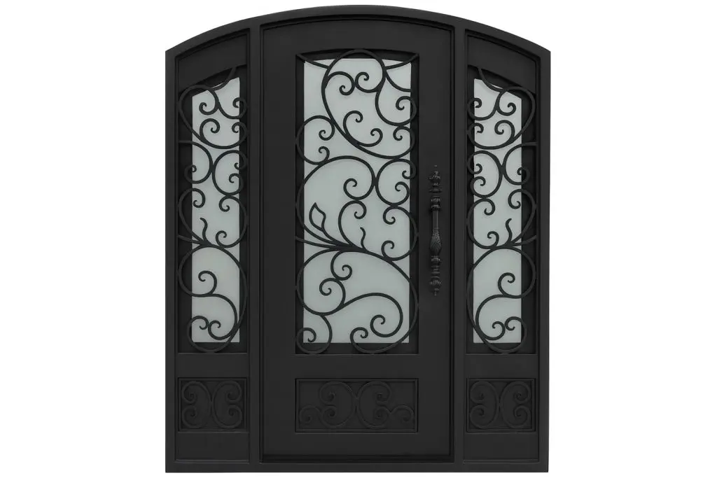 Nova Royal Series Wrought Iron Custom Exterior Door Style 108