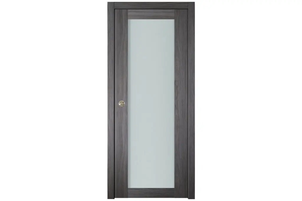 Nova Italia Vetro 1 Lite Swiss Elm Laminate Interior Door - Single Pocket