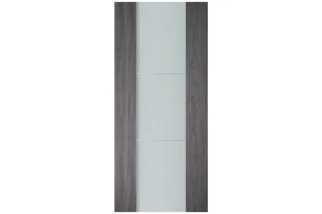 Nova Italia Vetro 2H Swiss Elm Laminate Interior Door - Slab