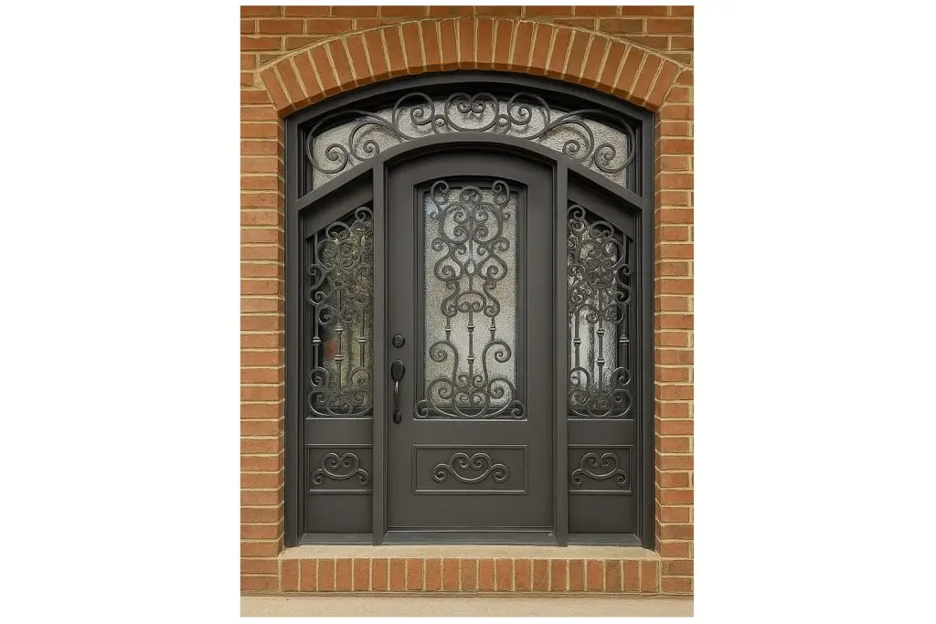 Nova Royal Series Wrought Iron Custom Exterior Door Style 323