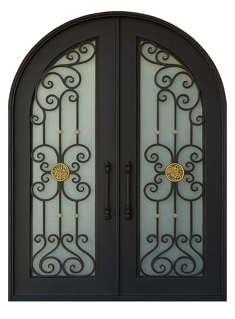 Nova Royal Series Wrought Iron Custom Exterior Door Style 187