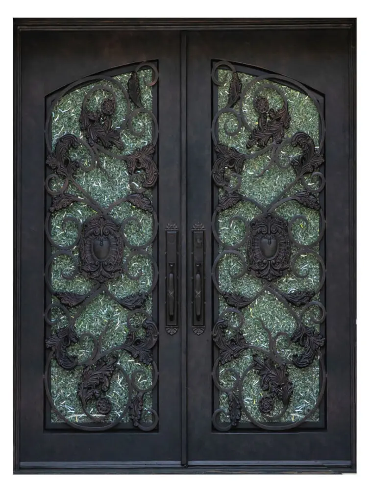 Nova Royal Series Wrought Iron Custom Exterior Door Style 049