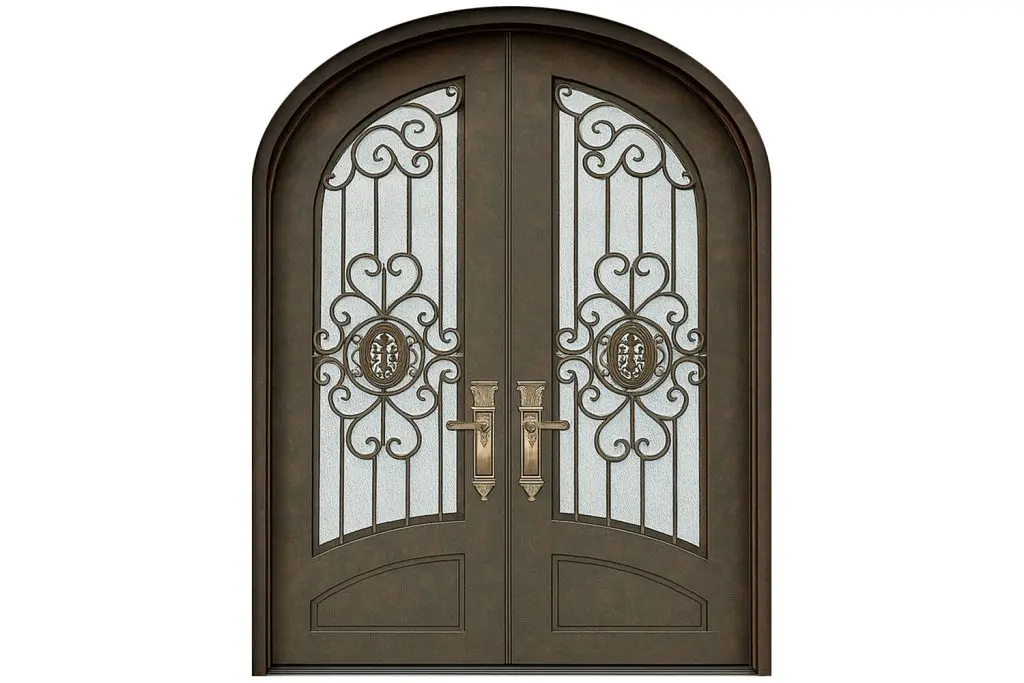 Nova Royal Series Wrought Iron Custom Exterior Door Style 156