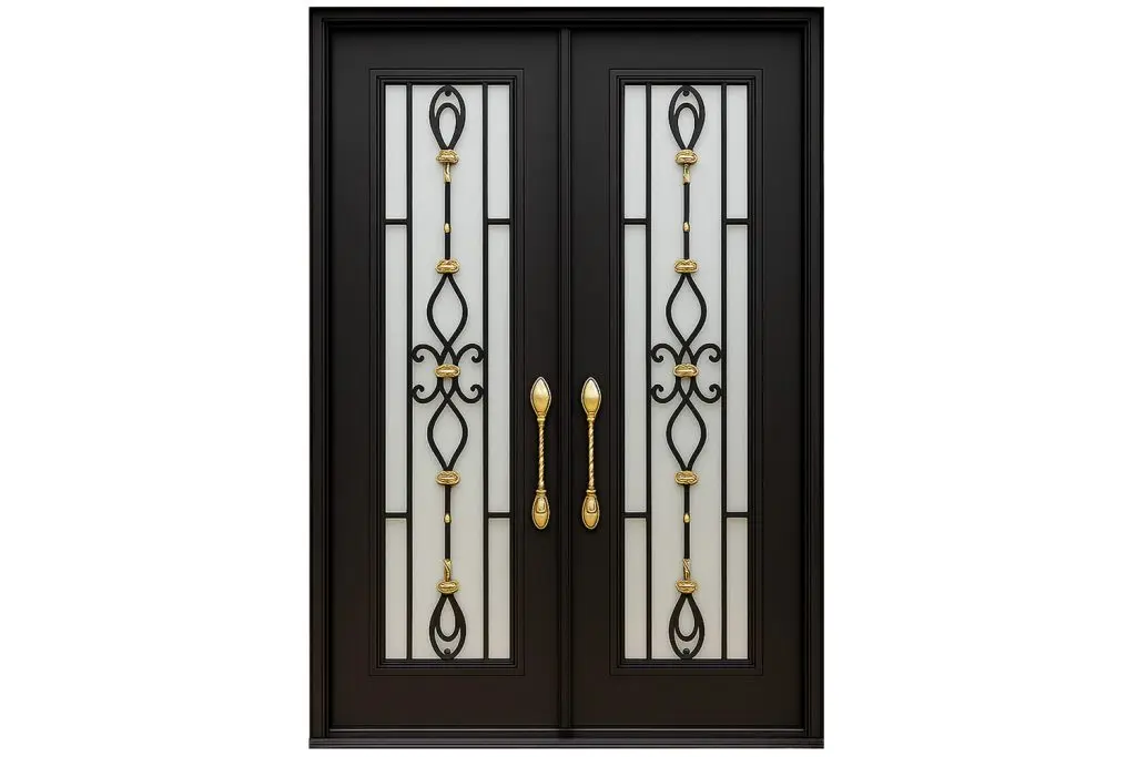 Nova Royal Series Wrought Iron Custom Exterior Door Style 245