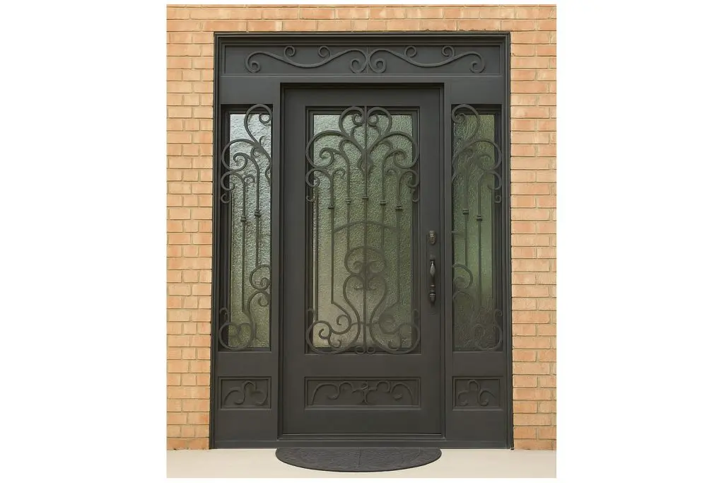 Nova Royal Series Wrought Iron Custom Exterior Door Style 152