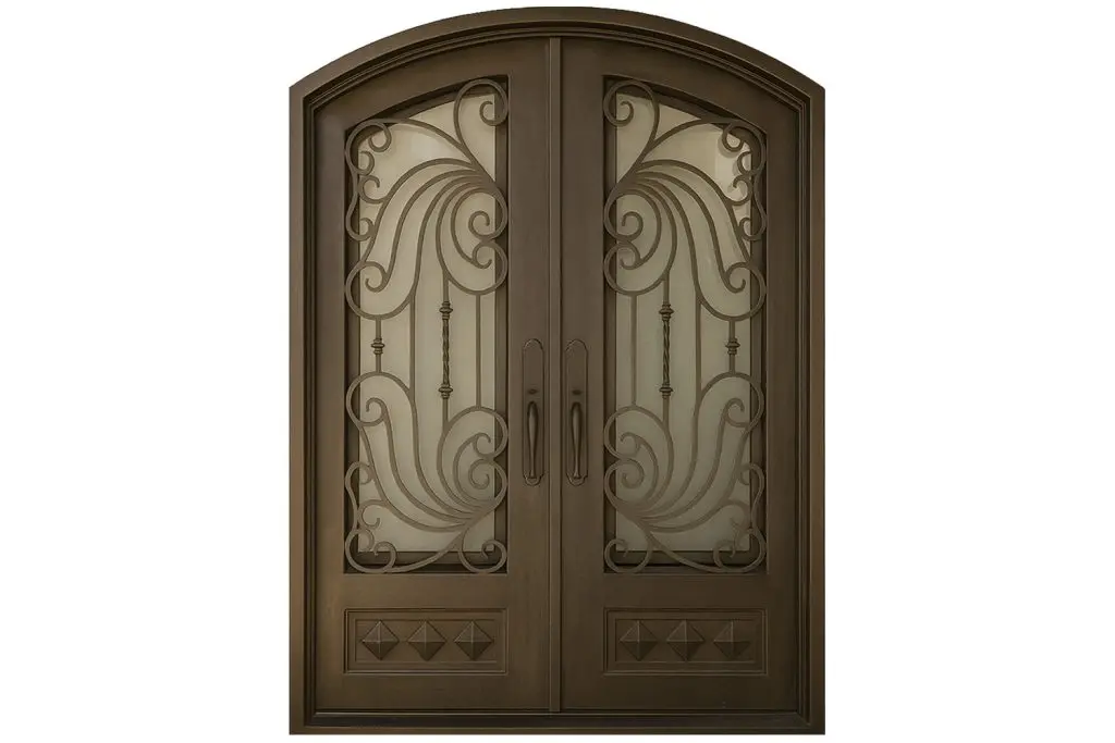 Nova Royal Series Wrought Iron Custom Exterior Door Style 316