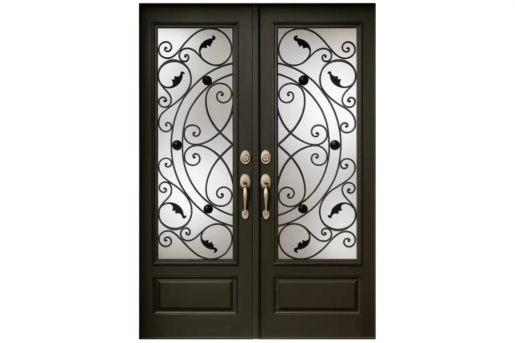 Nova Royal Series Wrought Iron Custom Exterior Door Style 332