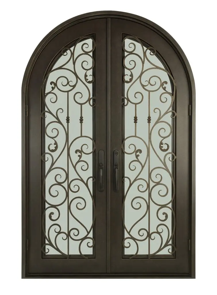 Nova Royal Series Wrought Iron Custom Exterior Door Style 080