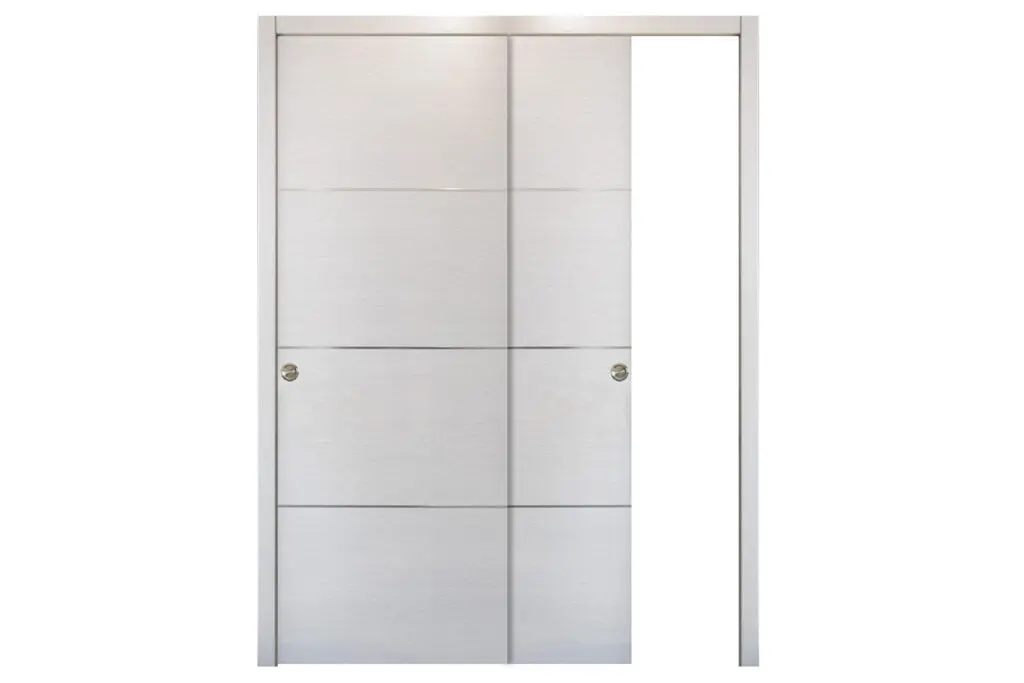 Nova HG-008 White Wenge Laminated Modern Interior Door - Bypass Door