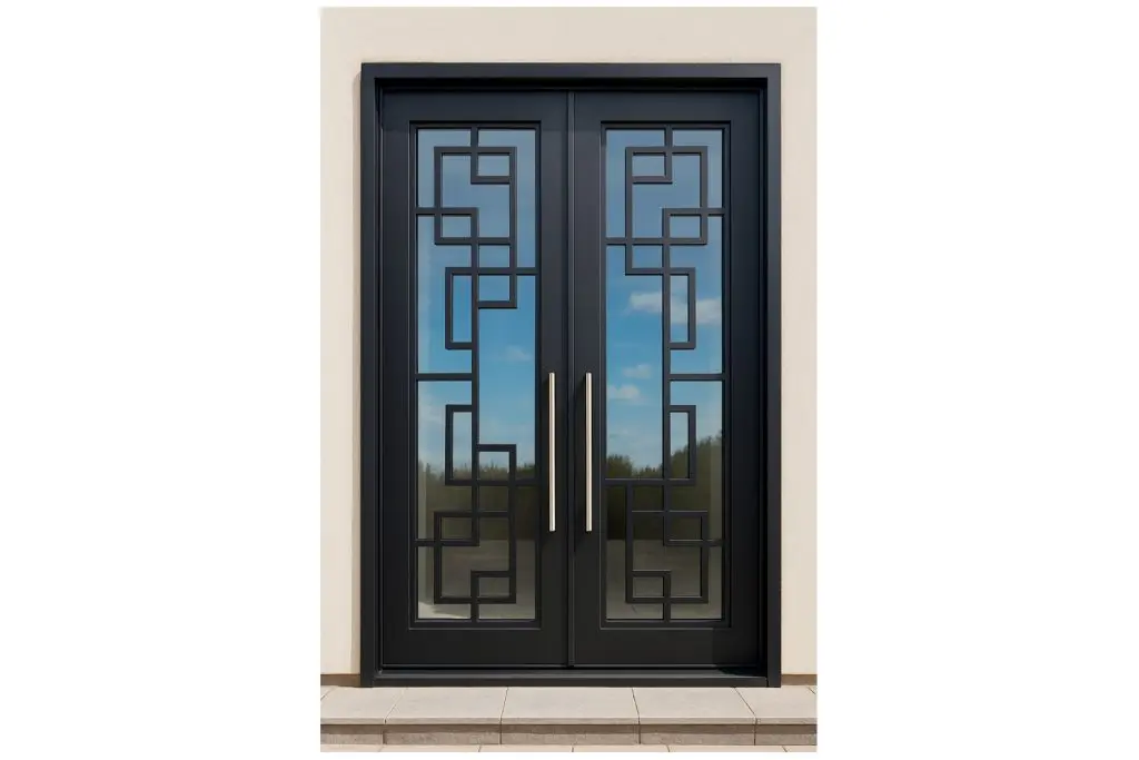 Nova Royal Series Wrought Iron Custom Exterior Door Style 081