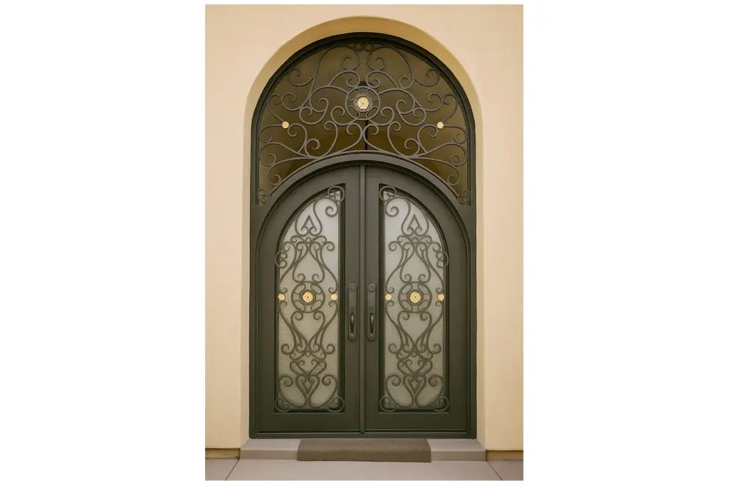 Nova Royal Series Wrought Iron Custom Exterior Door Style 349