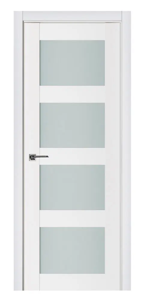 Nova Triplex 010 Soft White Laminated Modern Interior Door