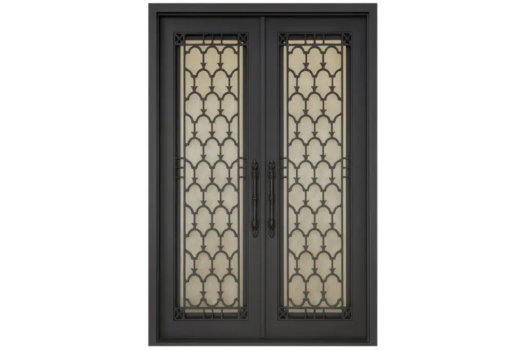 Nova Royal Series Wrought Iron Custom Exterior Door Style 098