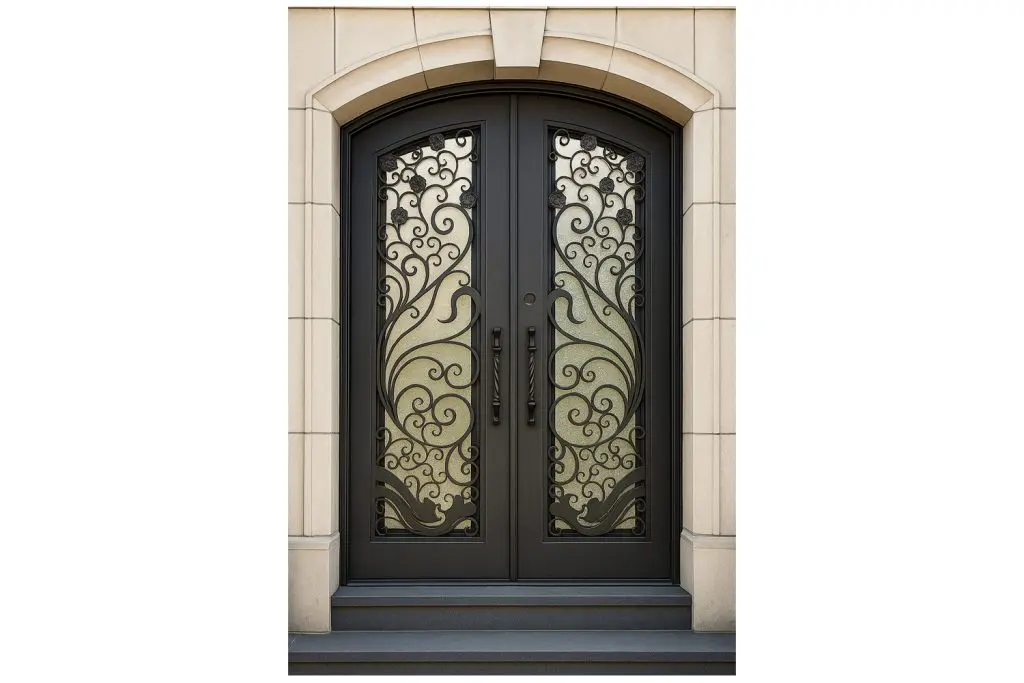 Nova Royal Series Wrought Iron Custom Exterior Door Style 294