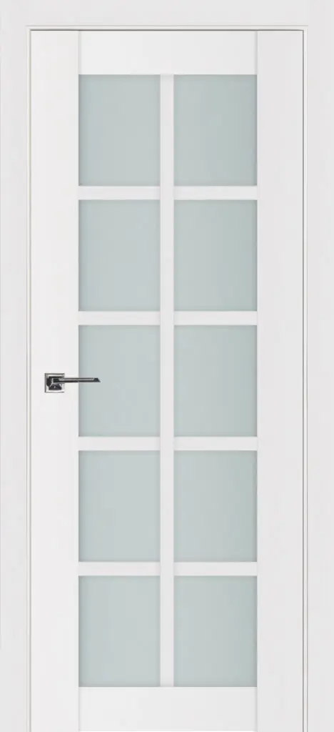 Triplex Soft White 10 Lite Laminated French Door