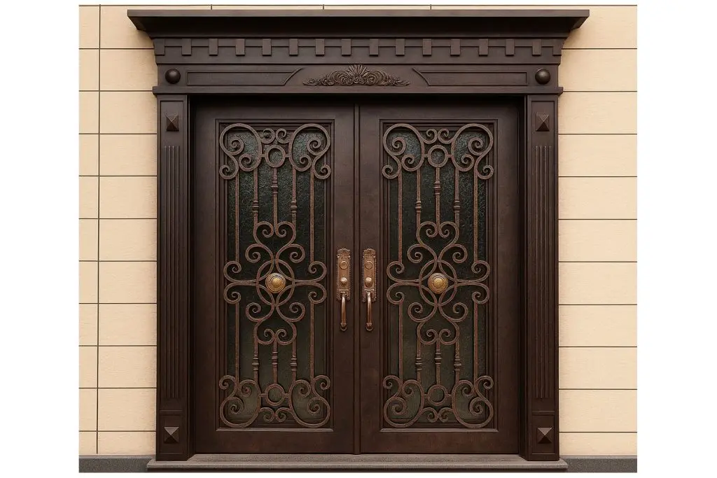 Nova Royal Series Wrought Iron Custom Exterior Door Style 163
