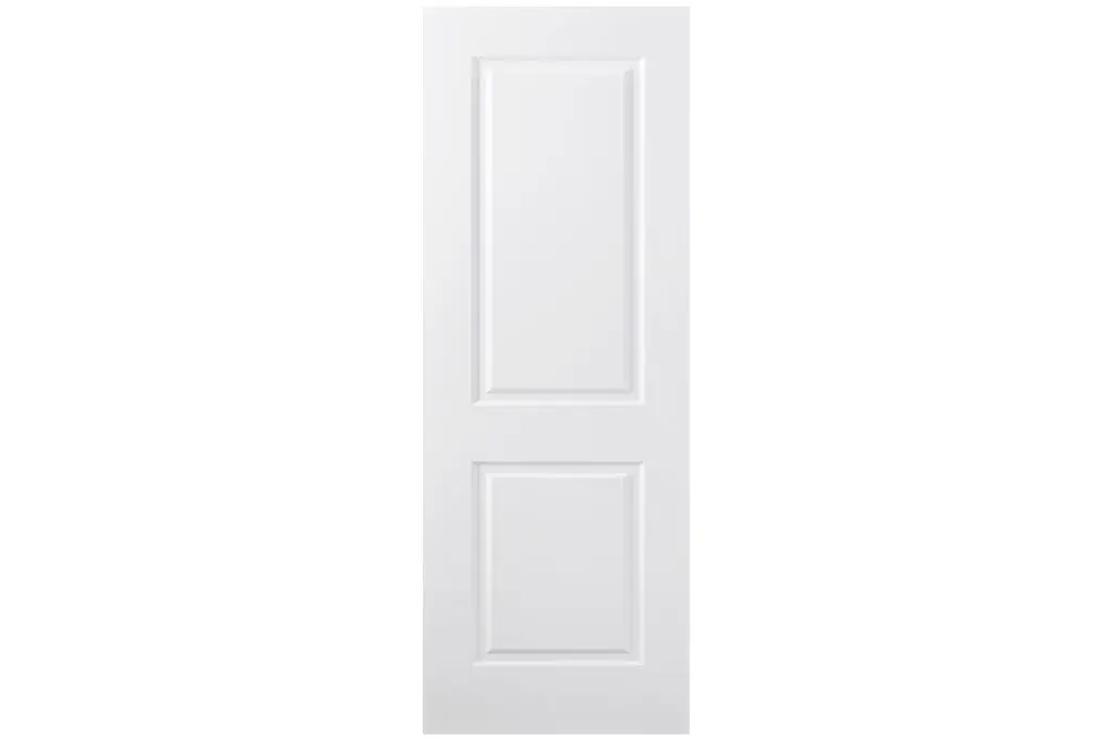 Nova 2 Panel Soft White Laminated Traditional interior Door - Slab