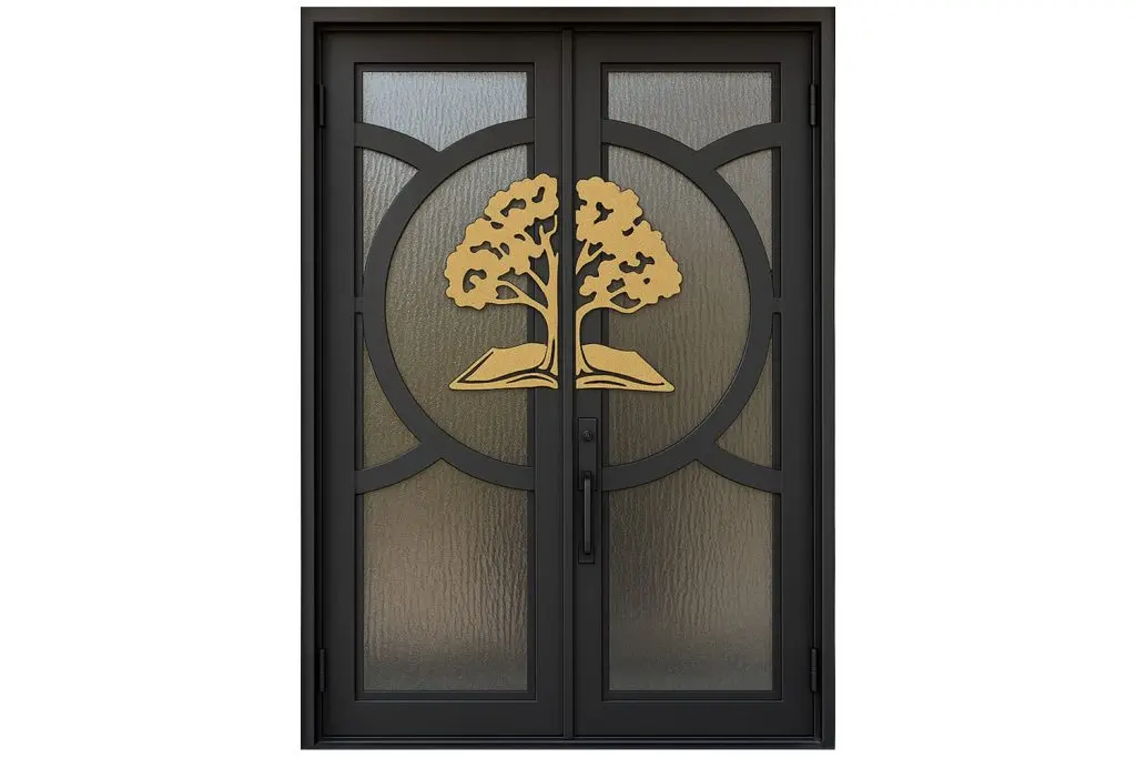 Nova Royal Series Wrought Iron Custom Exterior Door Style 226