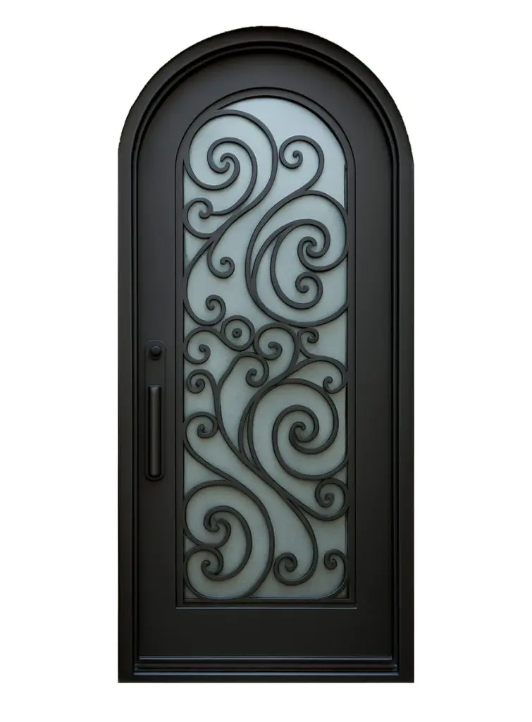 Nova Royal Series Wrought Iron Custom Exterior Door Style 089
