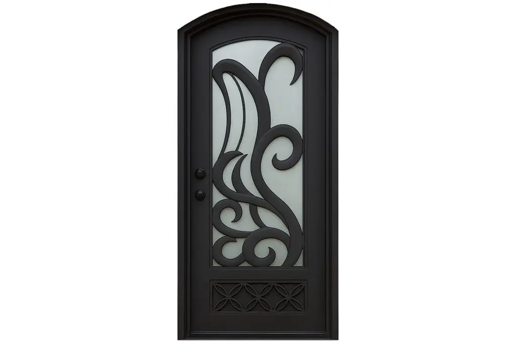 Nova Royal Series Wrought Iron Custom Exterior Door Style 217