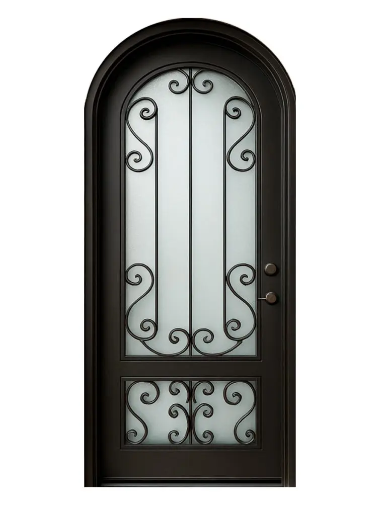 Nova Royal Series Wrought Iron Custom Exterior Door Style 232