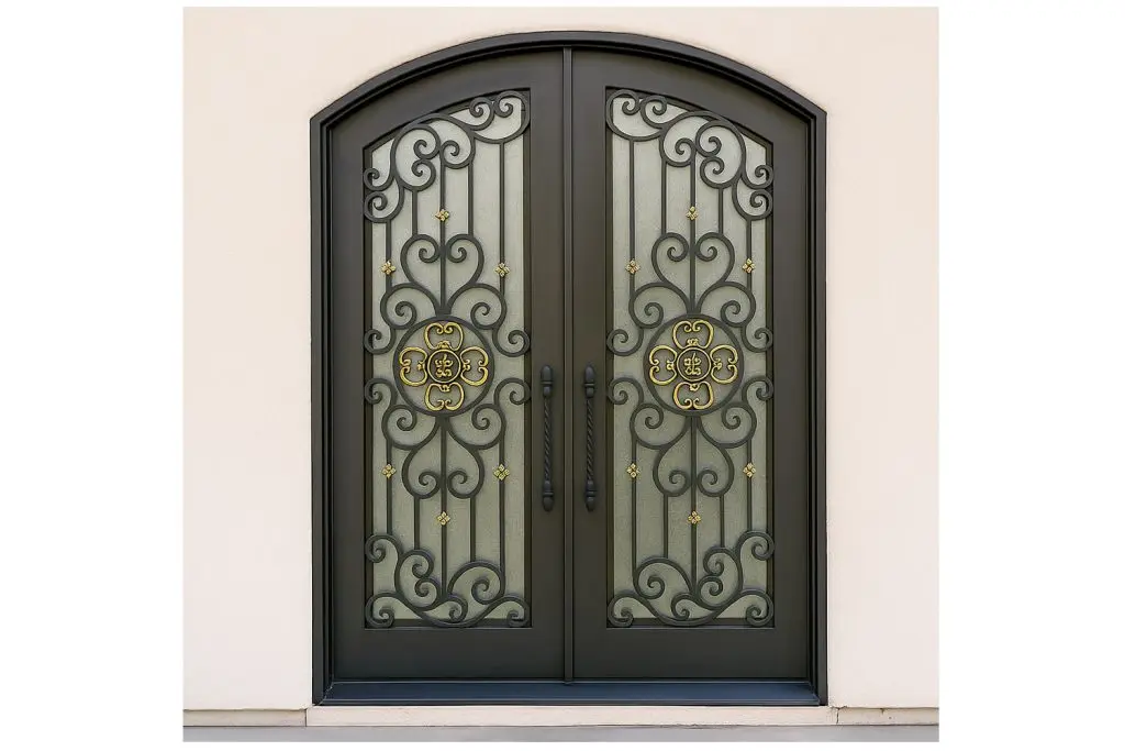 Nova Royal Series Wrought Iron Custom Exterior Door Style 185