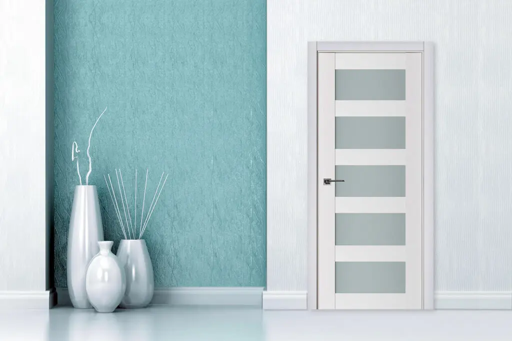 Nova Triplex 022 Soft White Laminated Modern Interior Door