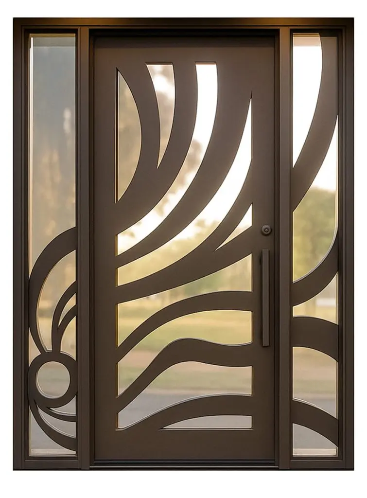 Nova Royal Series Wrought Iron Custom Exterior Door Style 341