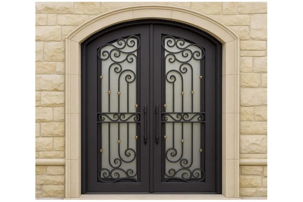 Nova Royal Series Wrought Iron Custom Exterior Door Style 183