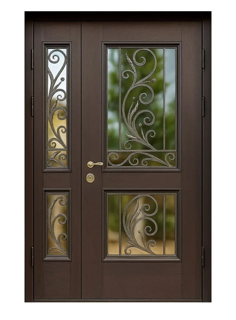 Nova Royal Series Wrought Iron Custom Exterior Door Style 326