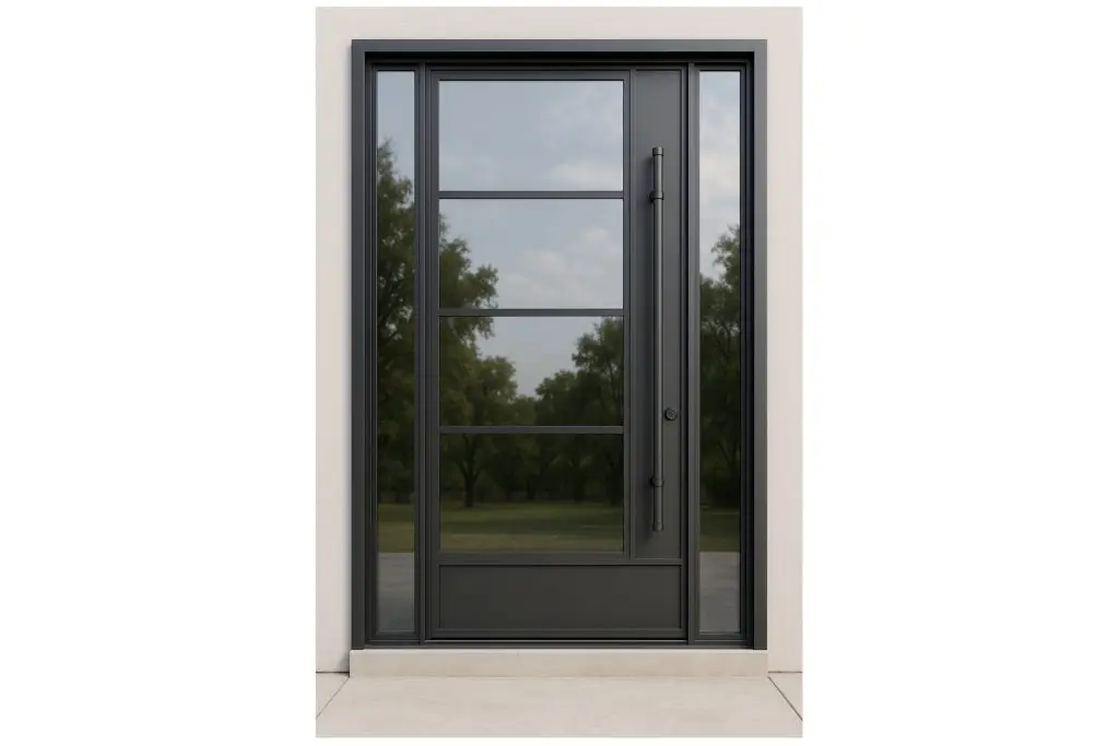 Nova Royal Series Wrought Iron Custom Exterior Door Style 104