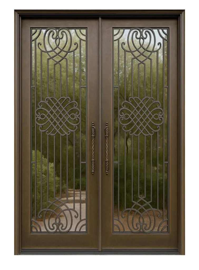 Nova Royal Series Wrought Iron Custom Exterior Door Style 310