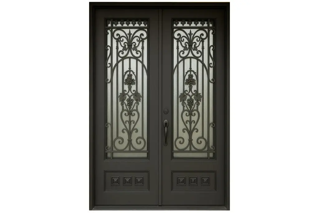 Nova Royal Series Wrought Iron Custom Exterior Door Style 240