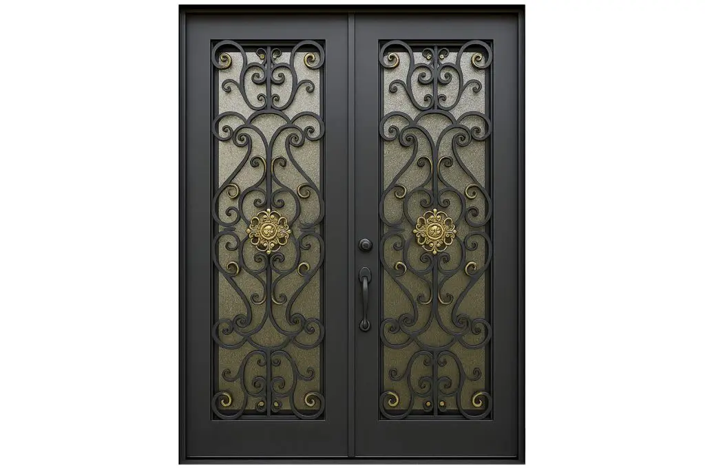 Nova Royal Series Wrought Iron Custom Exterior Door Style 097