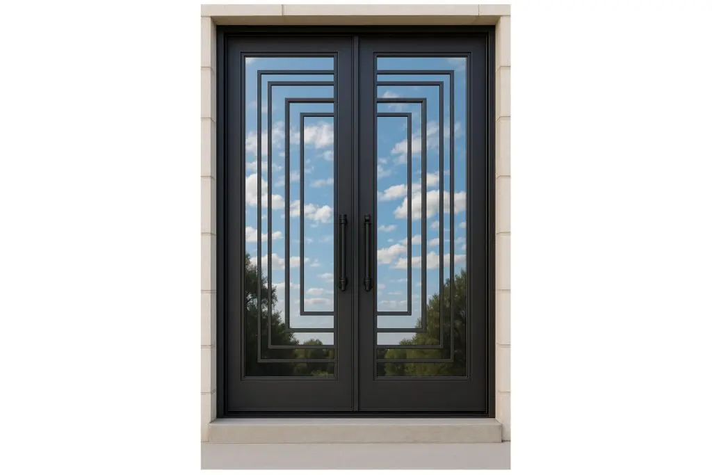 Nova Royal Series Wrought Iron Custom Exterior Door Style 082