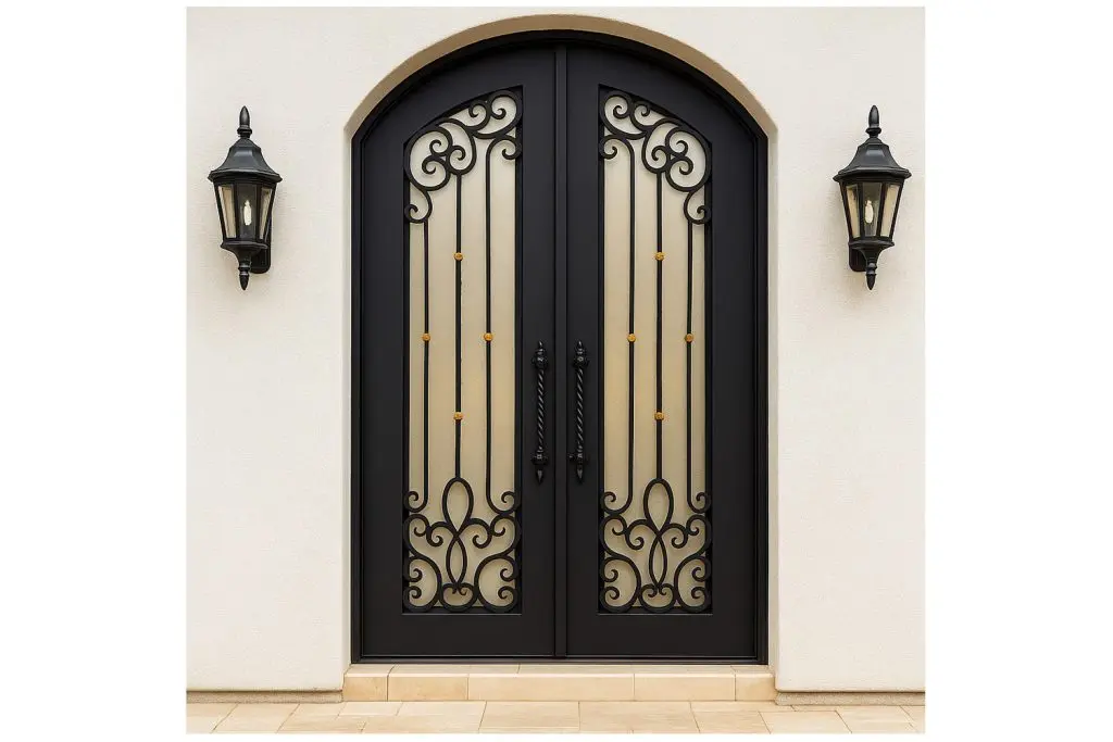 Nova Royal Series Wrought Iron Custom Exterior Door Style 186