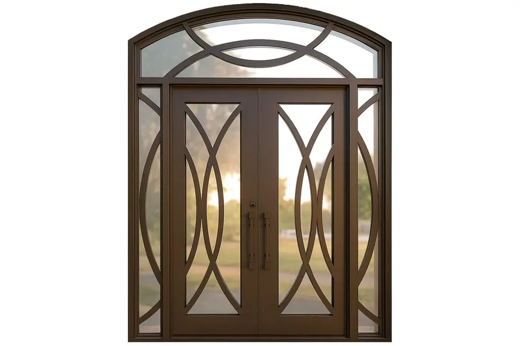 Nova Royal Series Wrought Iron Custom Exterior Door Style 300