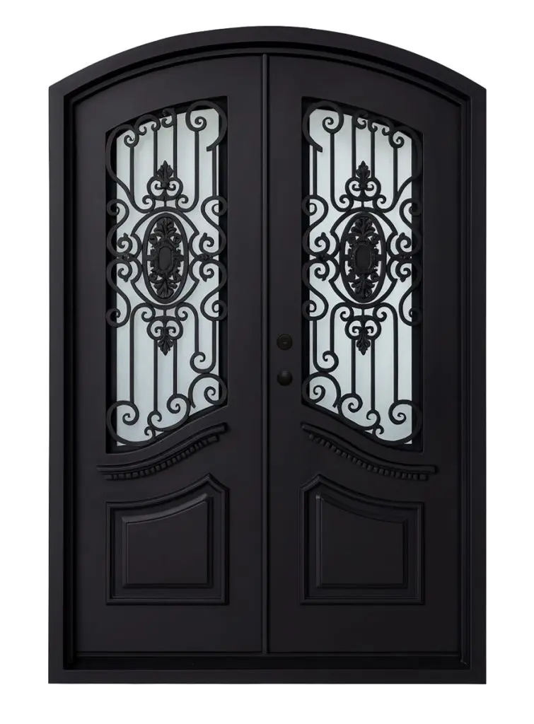 Nova Royal Series Wrought Iron Custom Exterior Door Style 071